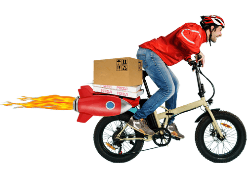 Courier-Man-Flying